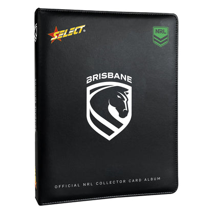 Official NRL Brisbane Broncos Collector Card Album front cover