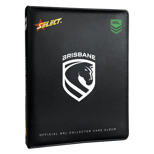 Official NRL Brisbane Broncos Collector Card Album front cover