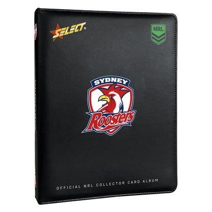 Official NRL Sydney Roosters Collector Card Album front cover