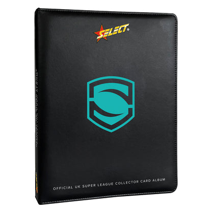 Official Betfred Super League logo trading card album with 9-pocket pages
